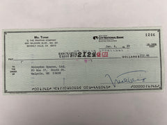 Mel Torme signed check