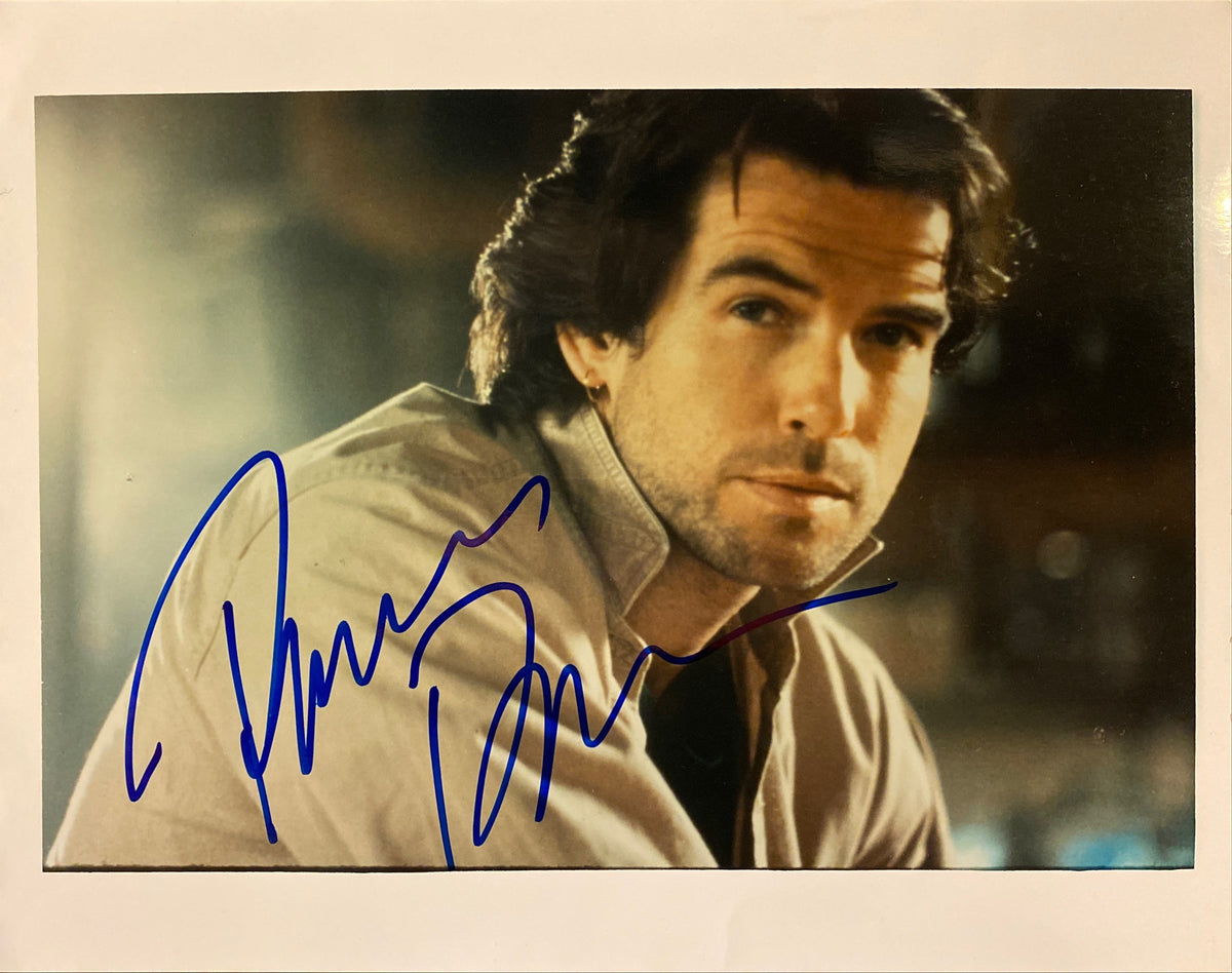 Pierce Brosnan signed photo