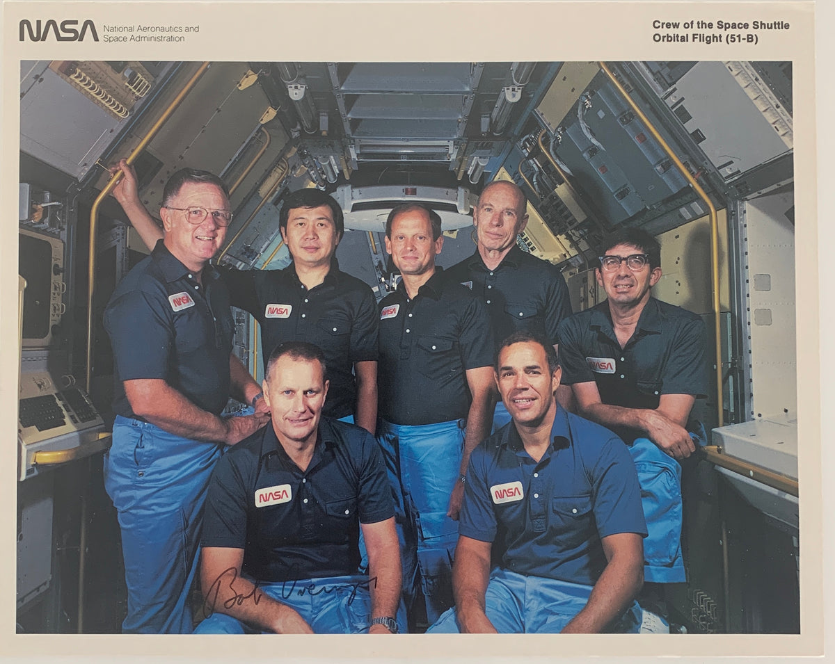 Robert Overmeyer signed photo.  Official NASA photo