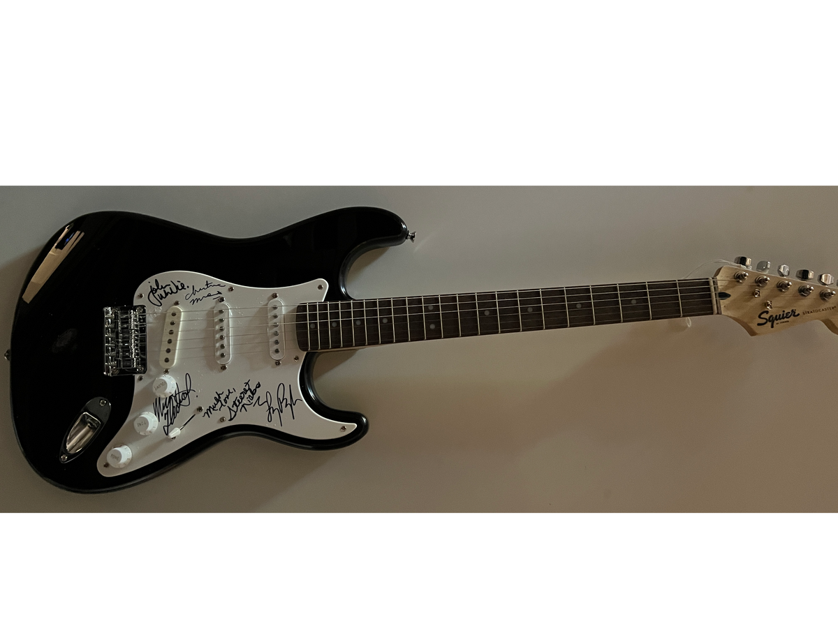 Fleetwood Mac band signed guitar