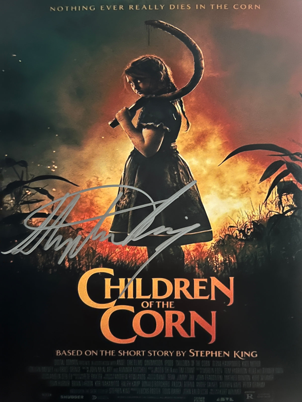 Children of the Corn Stephen King signed photo