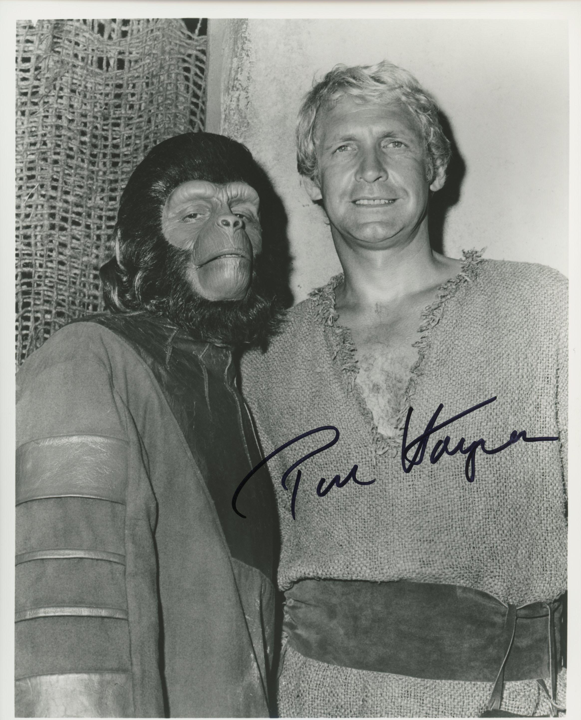 Planet of the Apes Ron Harper signed TV photo