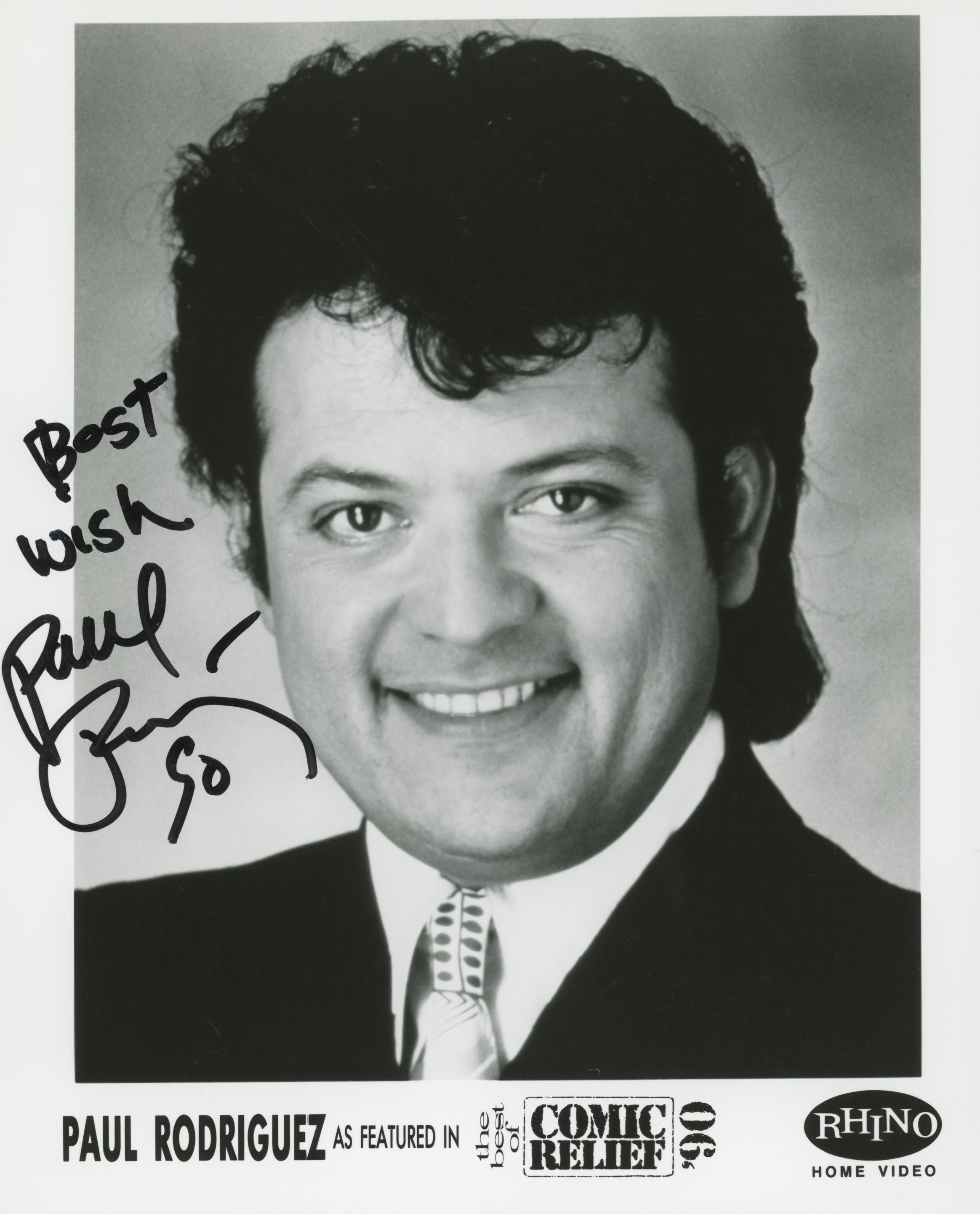 Comic Paul Rodriguez signed photo