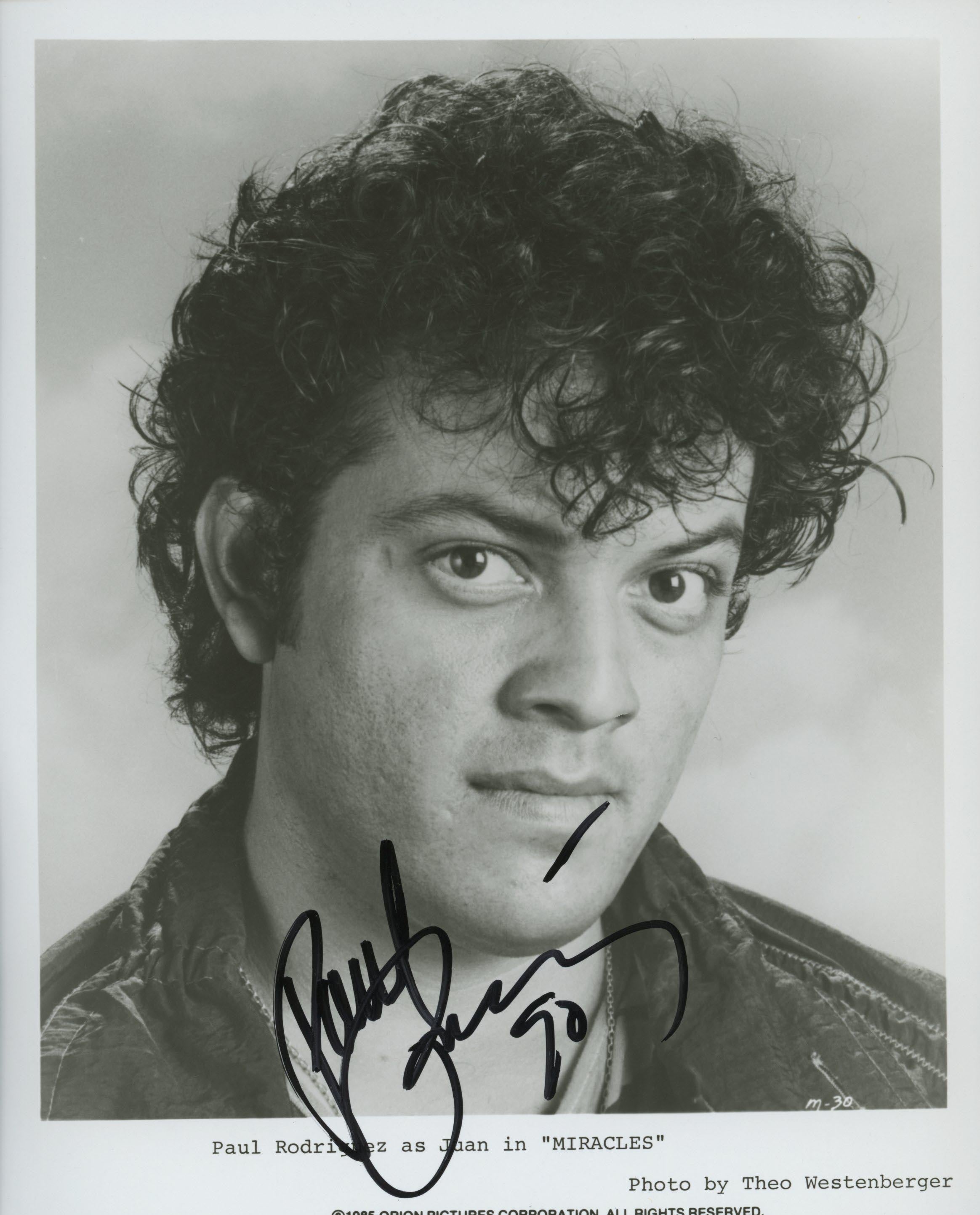 Miracles Paul Rodriguez signed movie photo