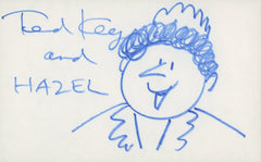 Original Ted Key hand-drawn and signed "Hazel" comic sketch. GFA Authenticated