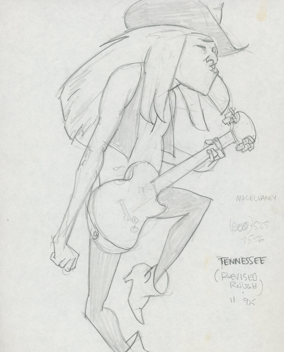 Marvel Artist Tony Salmons original signed sketch