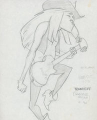 Marvel Artist Tony Salmons original signed sketch