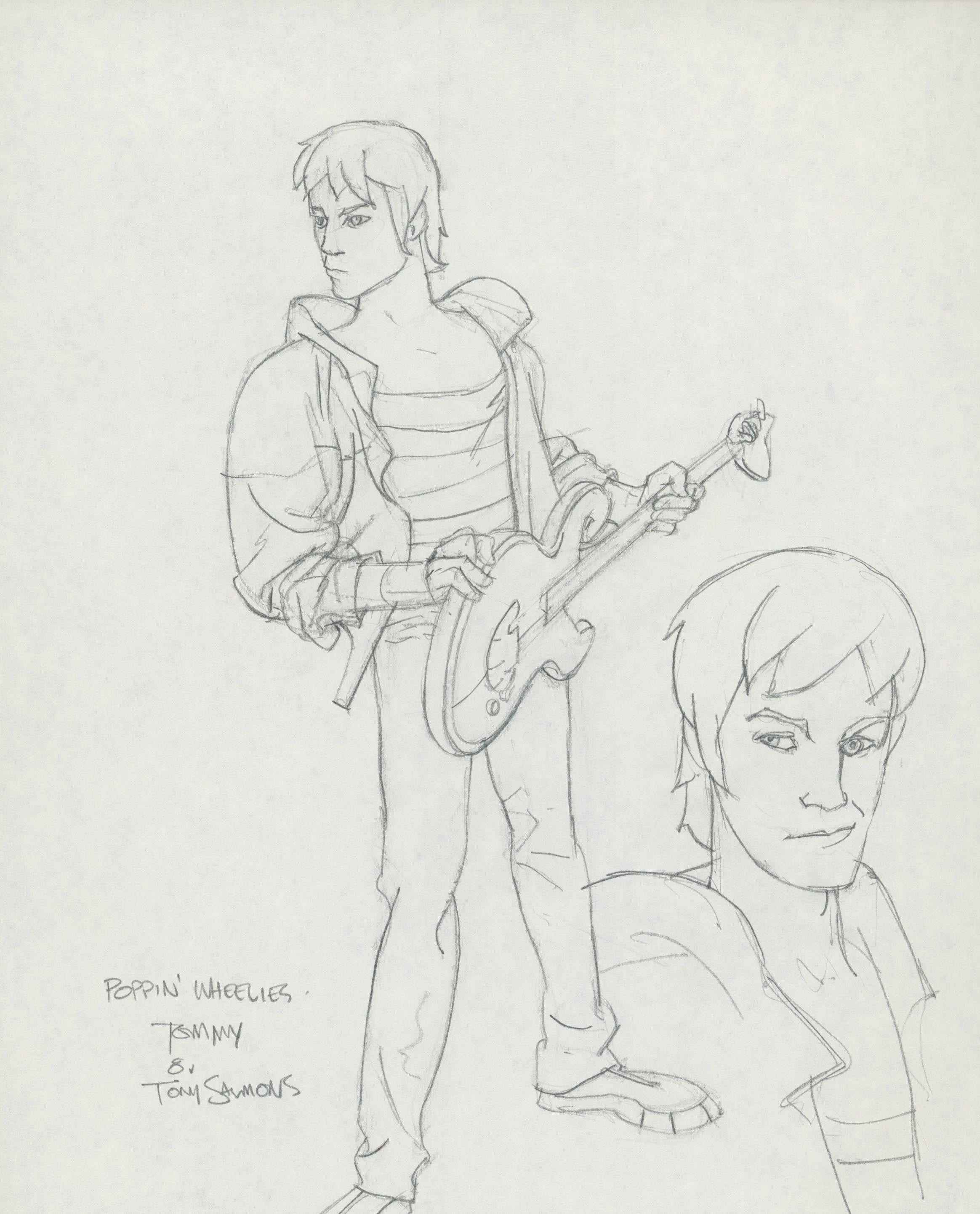 Marvel Artist Tony Salmons original signed sketch