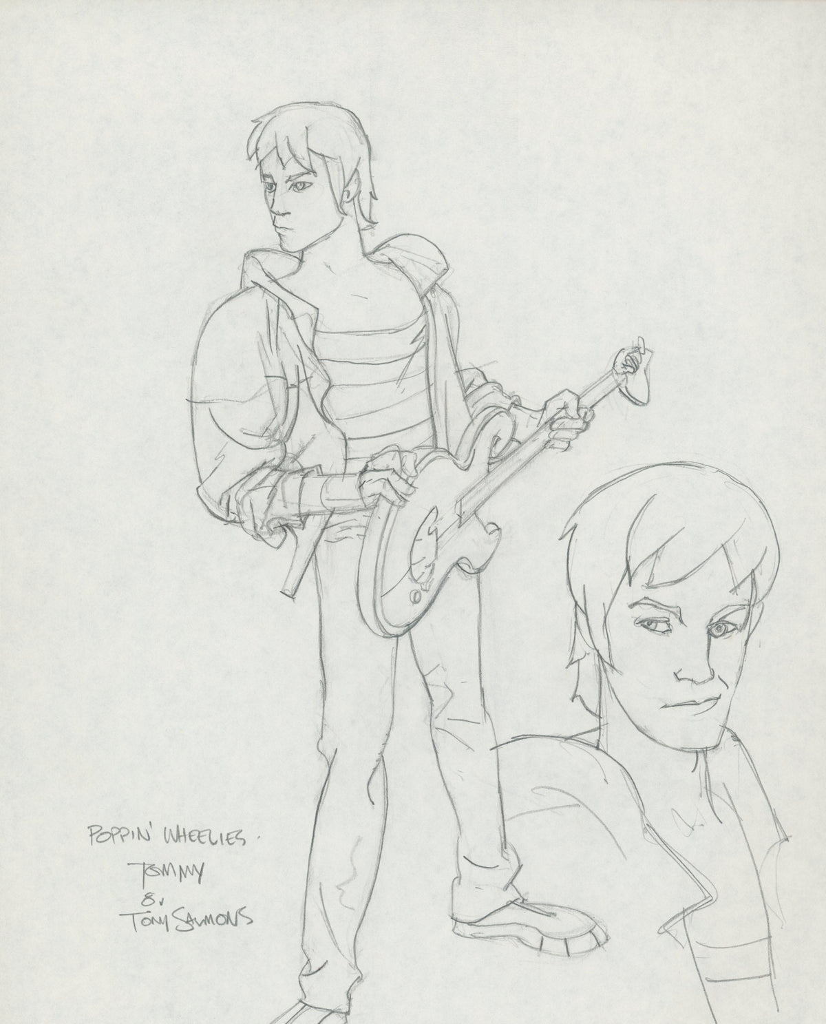 Marvel Artist Tony Salmons original signed sketch