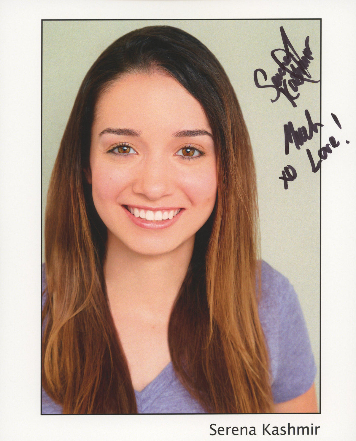Deathwell Serena Kashmir signed photo