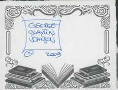 Logans Run George Clayton Johnson signed bookplate