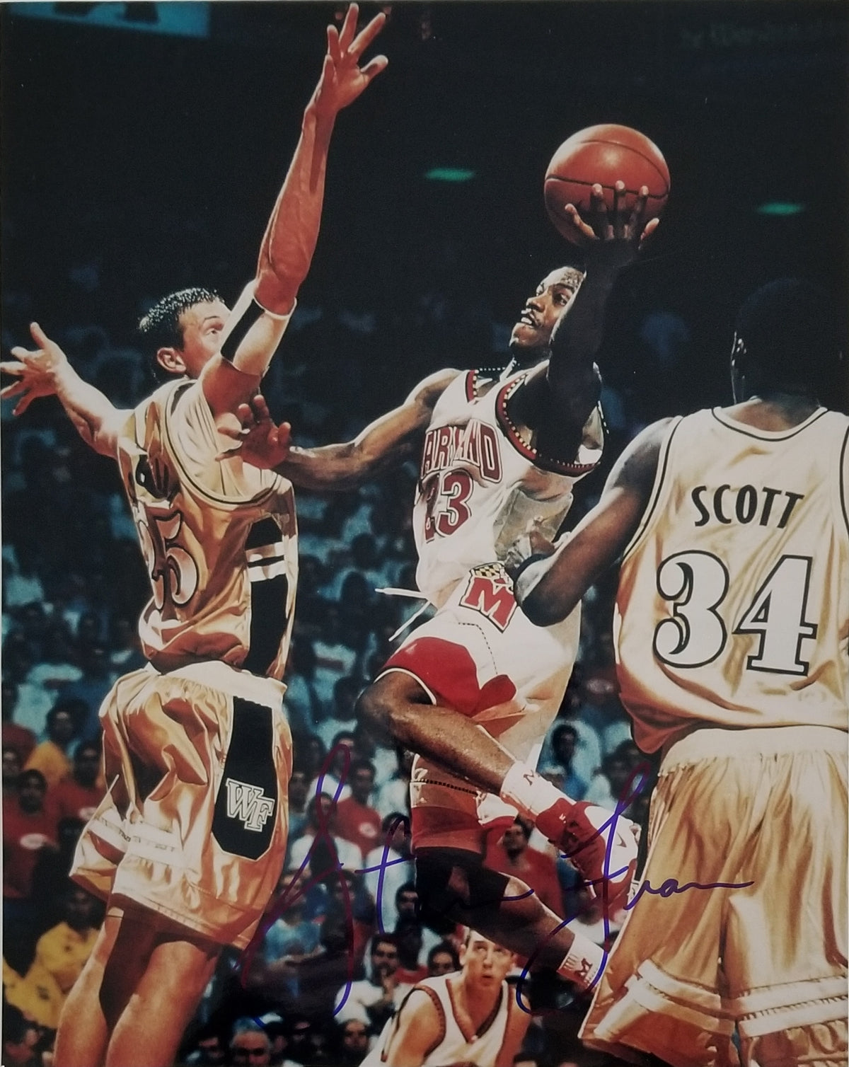 NBA Steve Francis signed college basketball photo