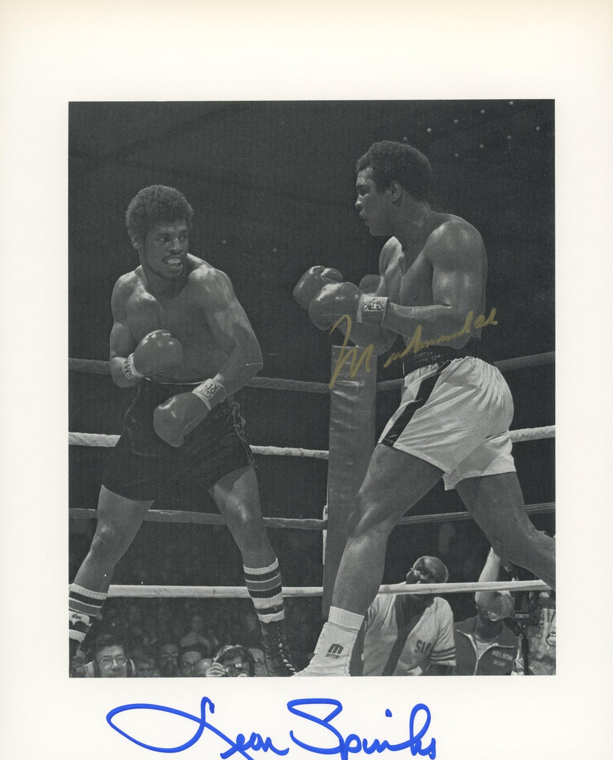 Muhammad Ali vs. Leon Spinks signed photo