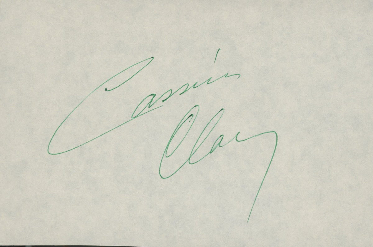 Cassius Clay signature cut