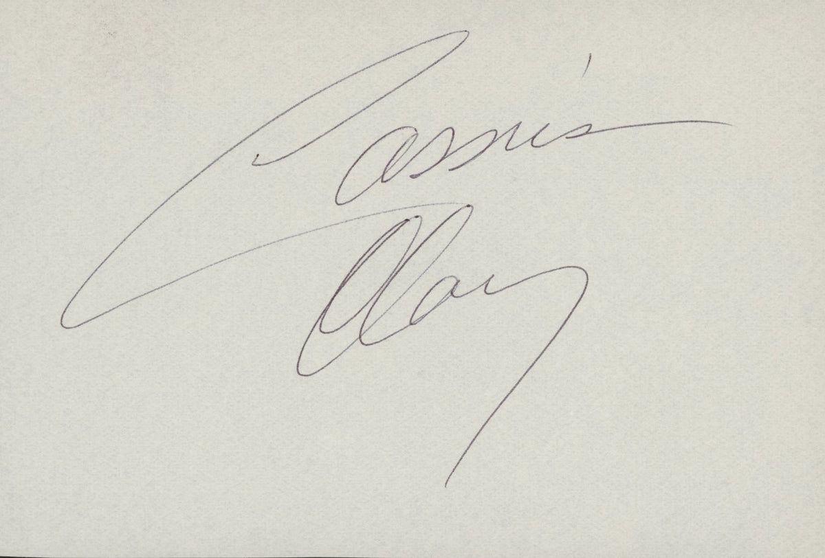 Cassius Clay signature cut