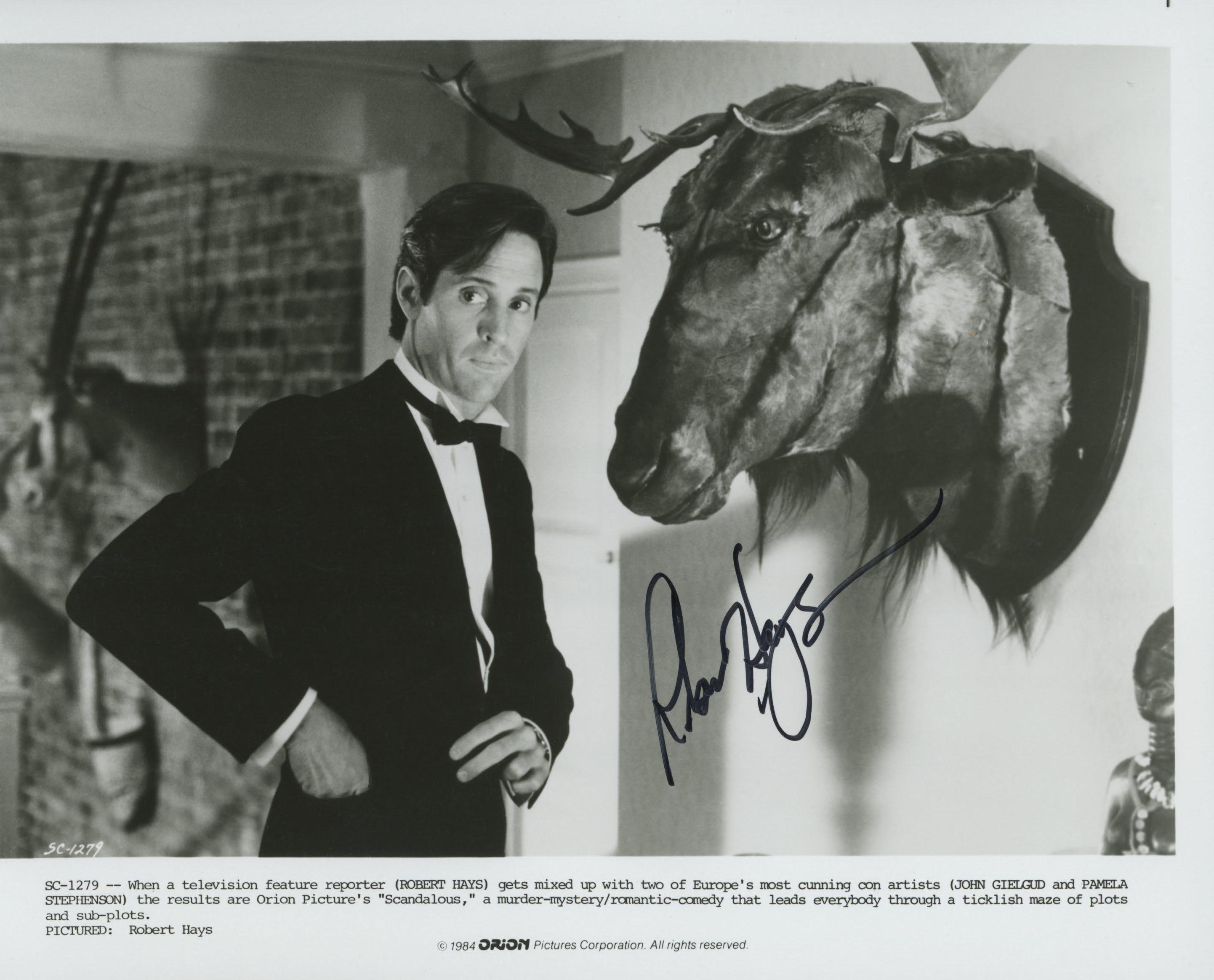 Scandalous Robert Hays signed movie photo