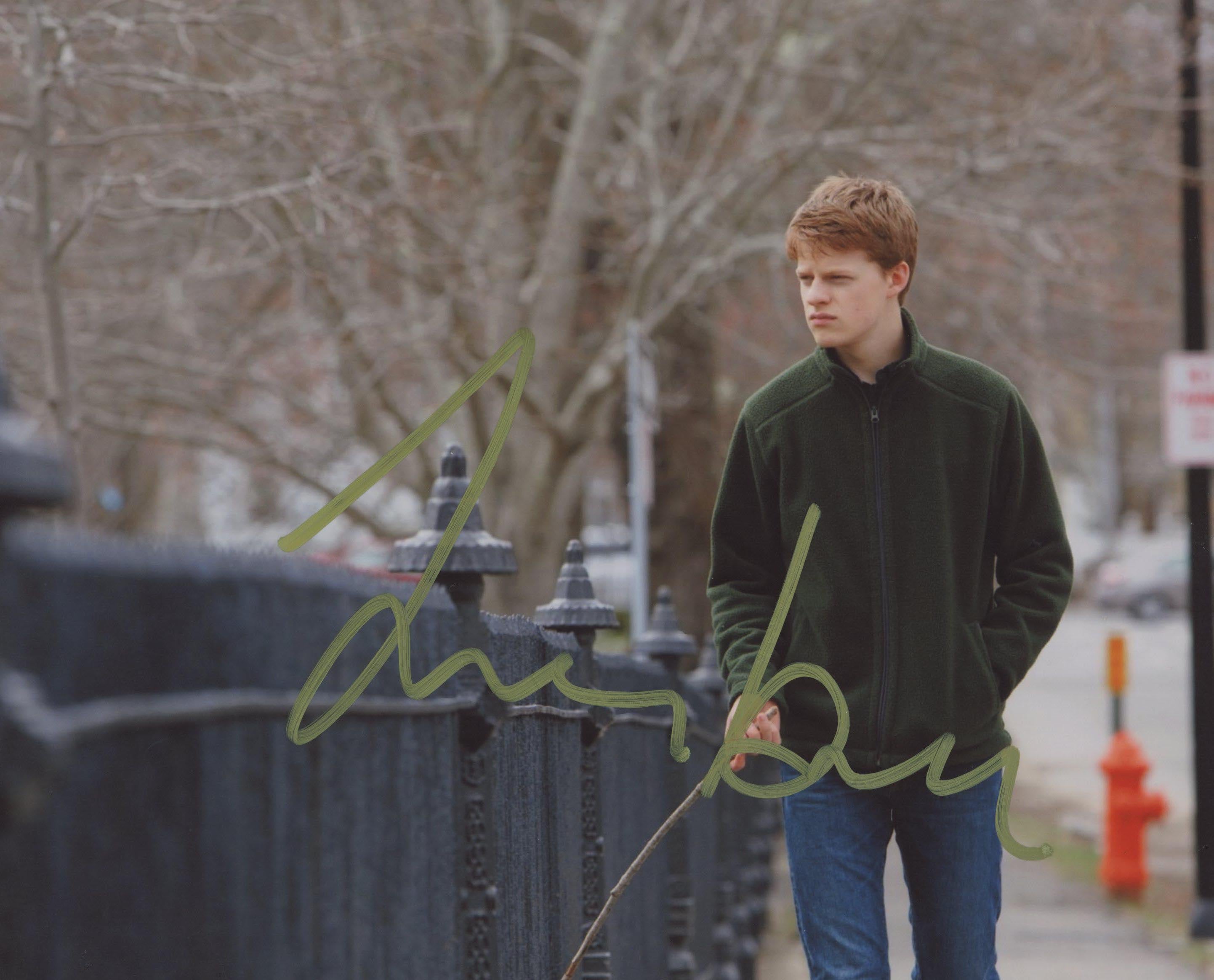 Manchester By The Sea Lucas Hedges signed movie photo