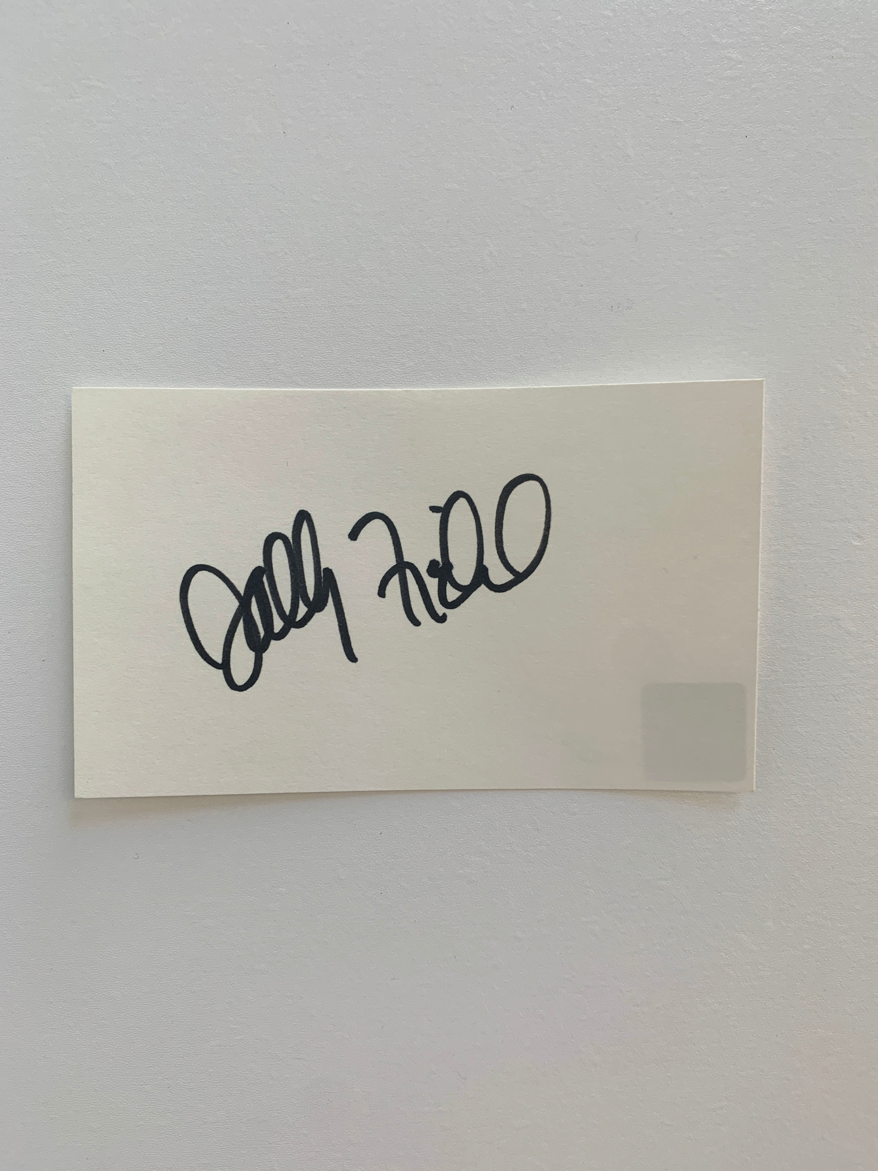 The Flying Nun Sally Field original signature