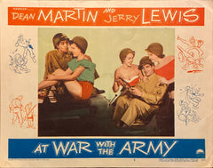 Dean Martin and Jerry Lewis "At War With The Army" original Lobby Card