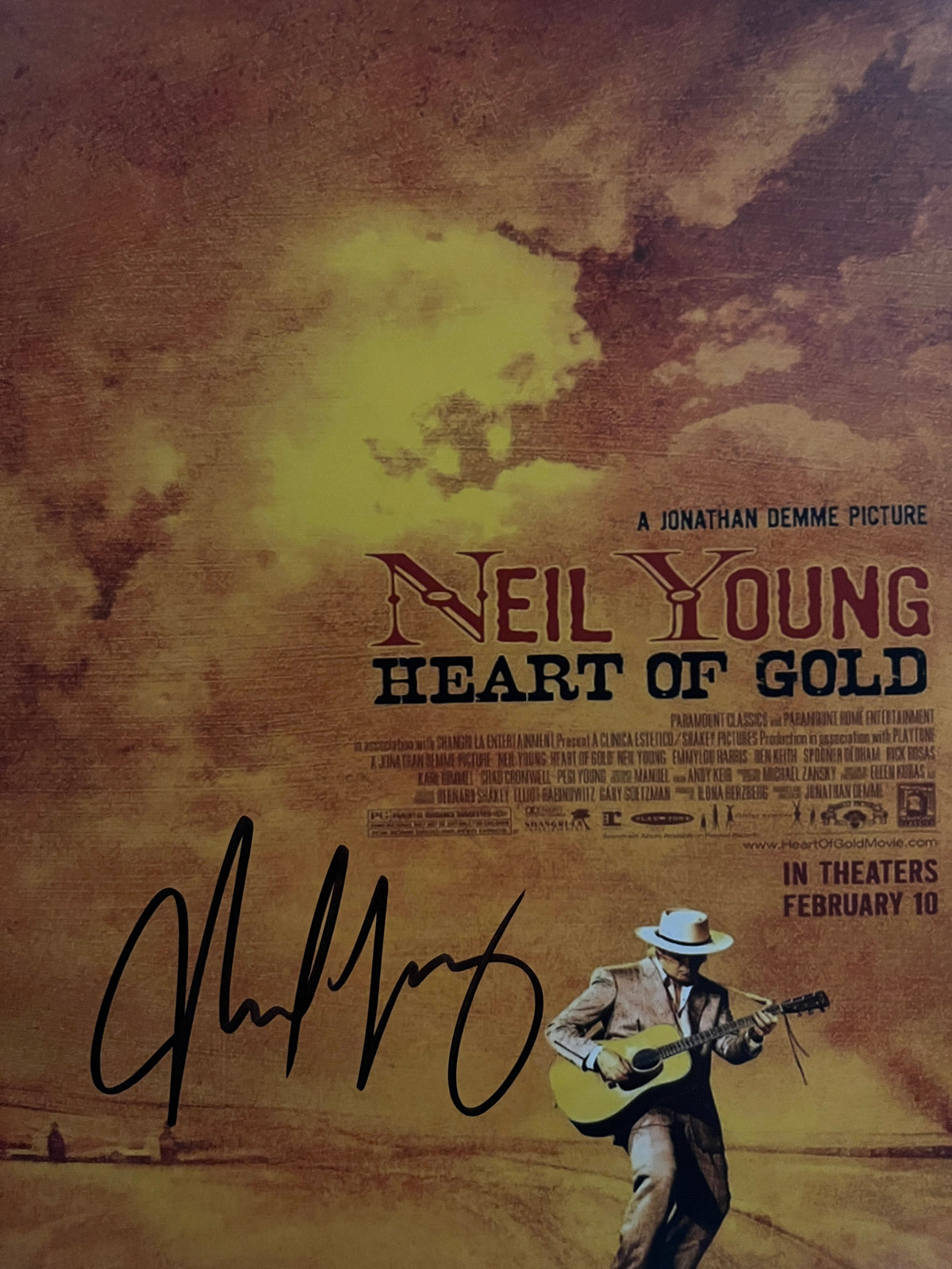 Neil Young signed photo