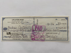 Dale Bozzio signed check