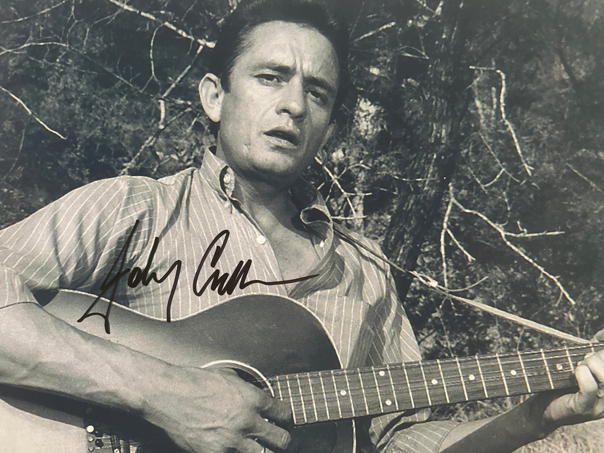 Johnny Cash signed photo
