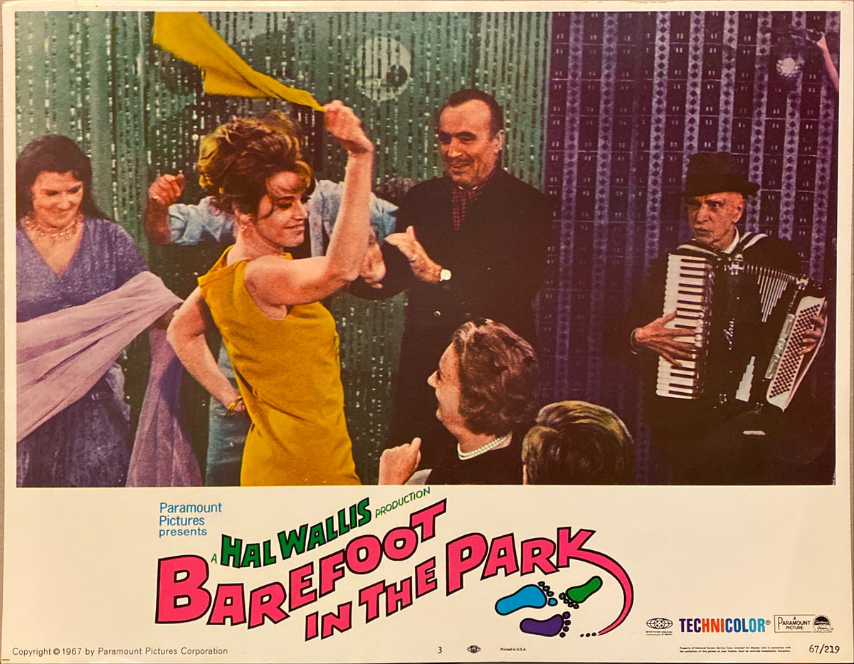 Jane Fonda and Robert Redford "Barefoot in the Park" original Lobby Card