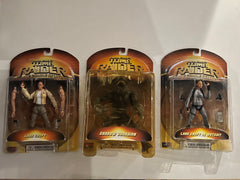 Lara Croft Tomb Raider set of 3 actions figures in original packaging