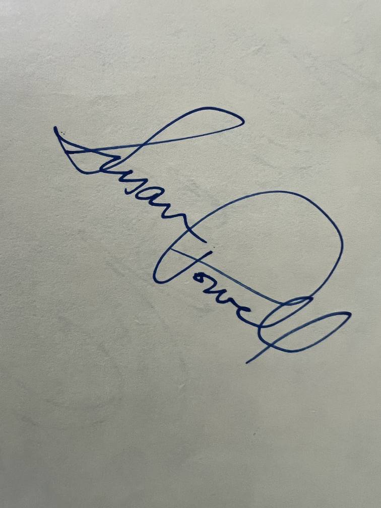 Star Trek Susan Powell autograph