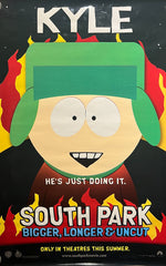 South Park Kyle 1999 Bigger Longer Uncut Original Bus Shelter Movie Poster