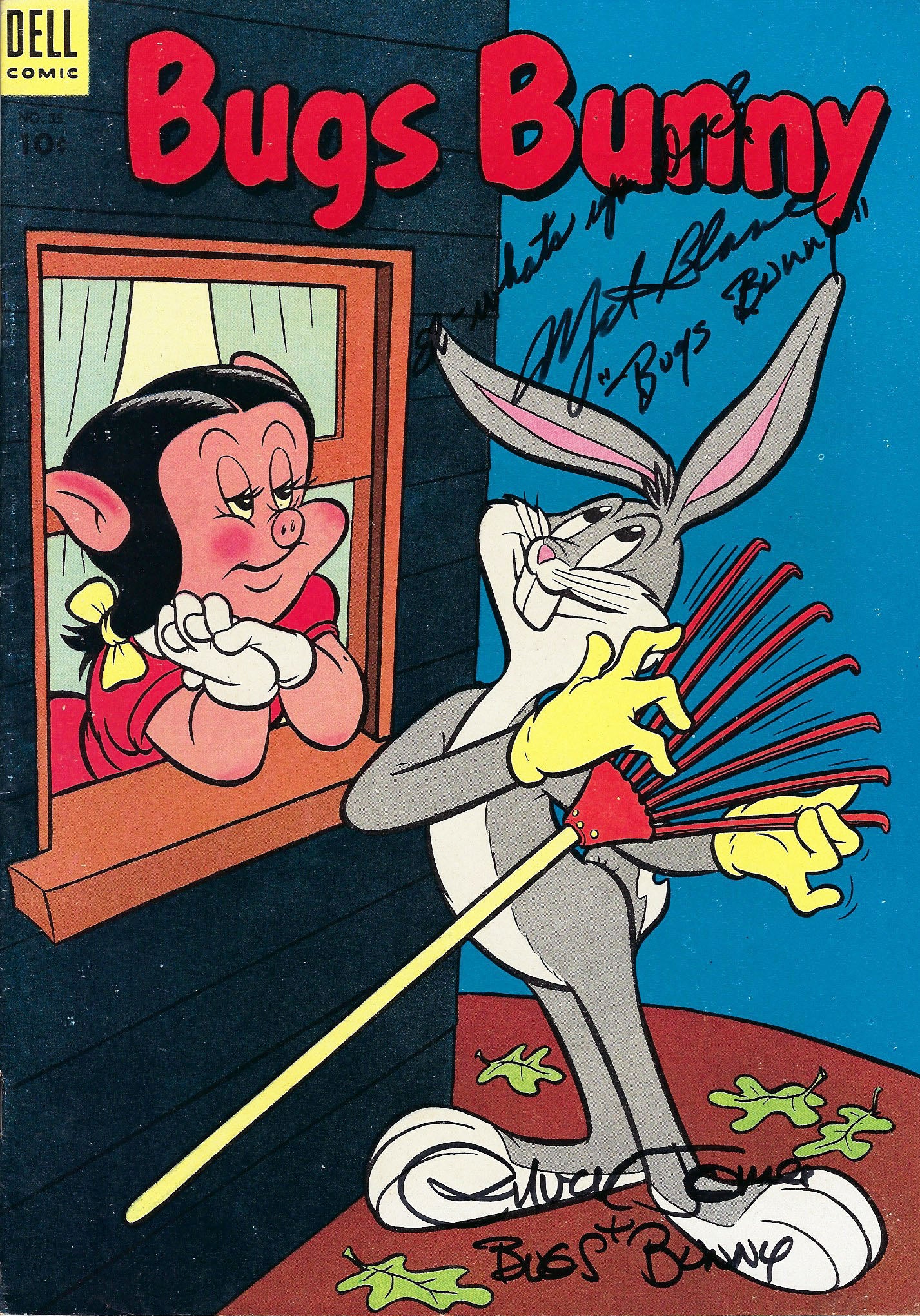 Bugs Bunny Mel Blanc and Chuck Jones signed magazine- GFA forensically authenticated