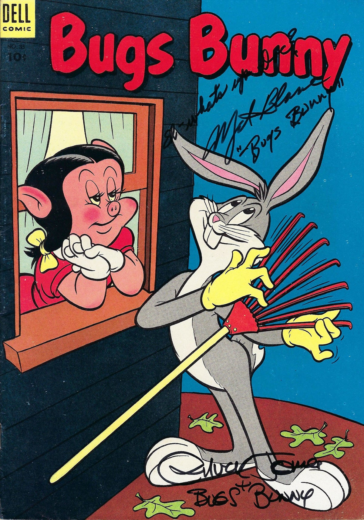 Bugs Bunny Mel Blanc and Chuck Jones signed magazine- GFA forensically authenticated