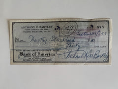 Deborah Kerr signed check