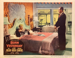 Judy Holliday, William Holden, and Broderick Crawford "Born Yesterday" original Lobby Card
