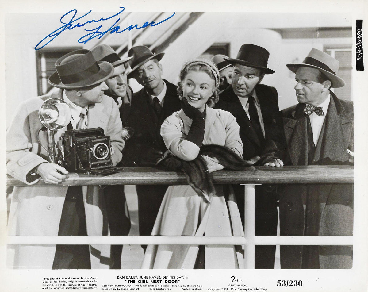 The Girl Next Door June Haver signed movie photo