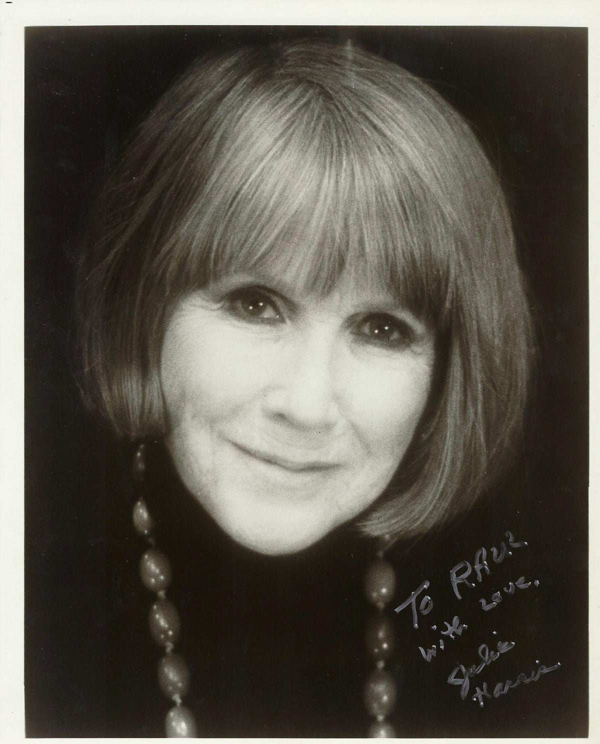 Julie Harris signed photo