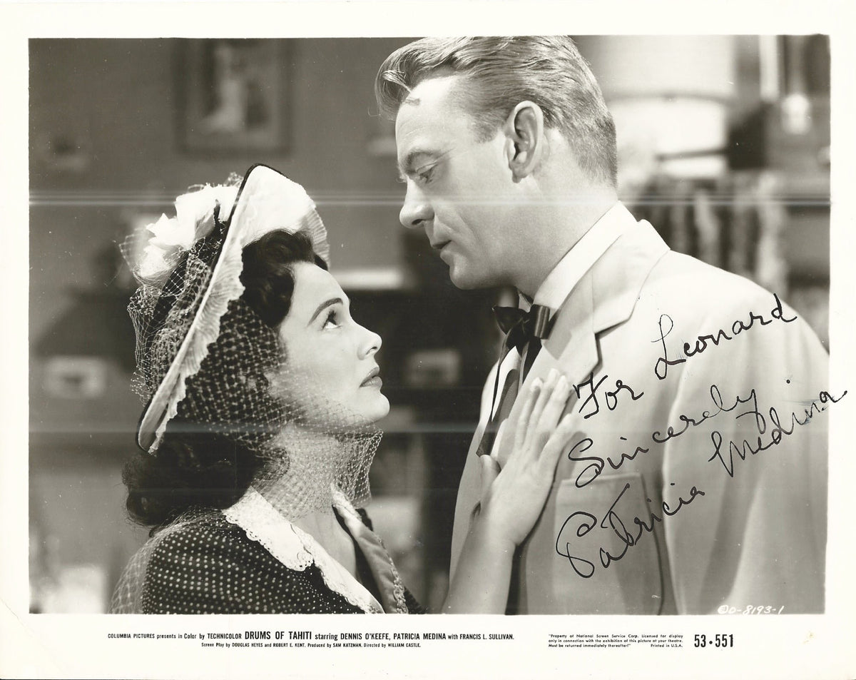 Drums of Tahiti Patricia Medina Signed Movie Photo