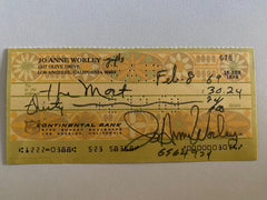 JoAnne  Worley signed check