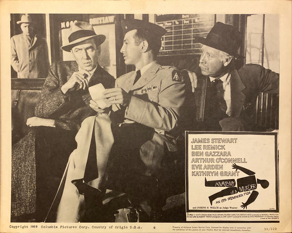 James Stewart "Anatomy of Murder" lobby Card