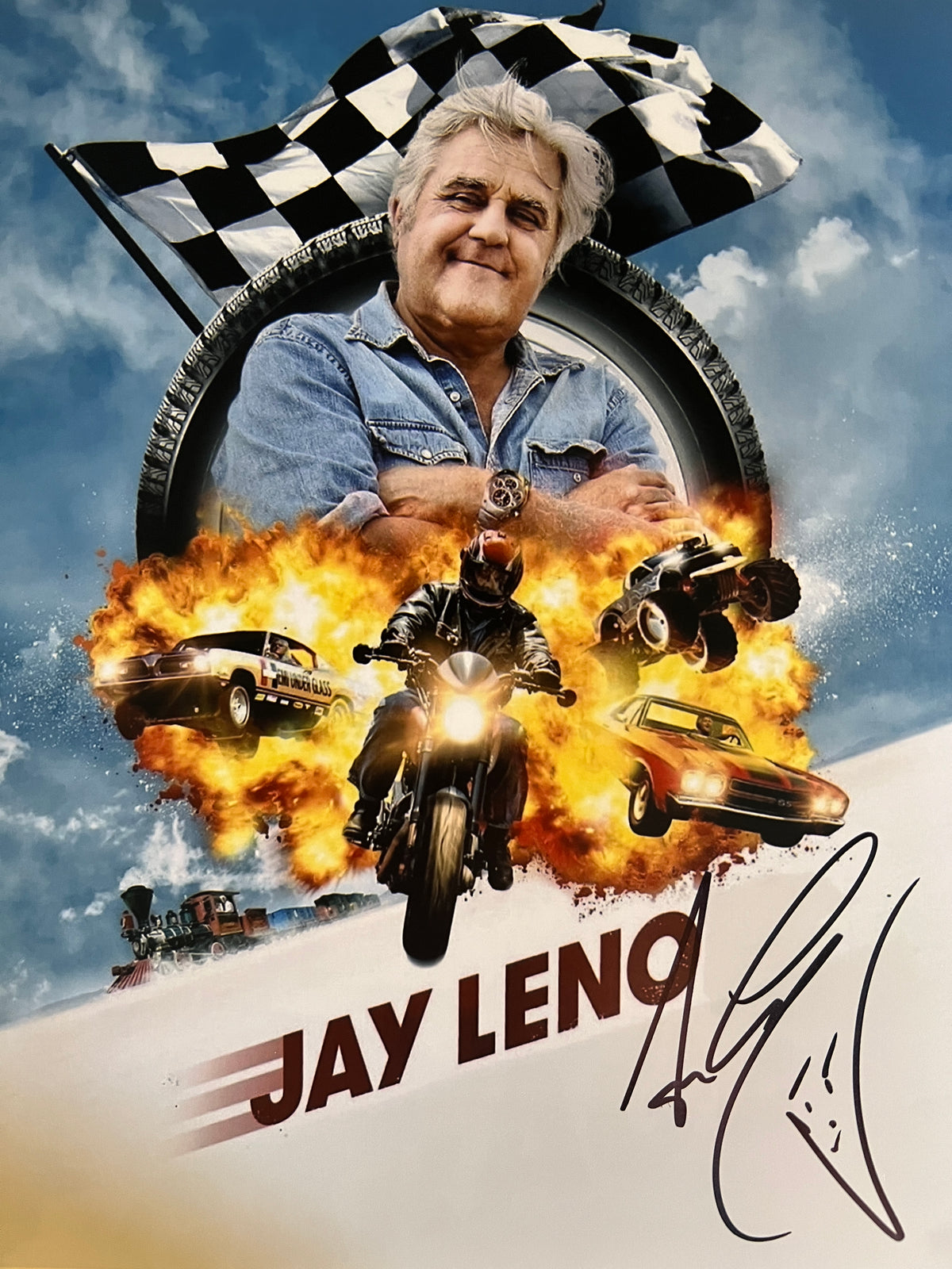 Jay Leno signed photo