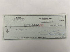 Mel Torme signed check