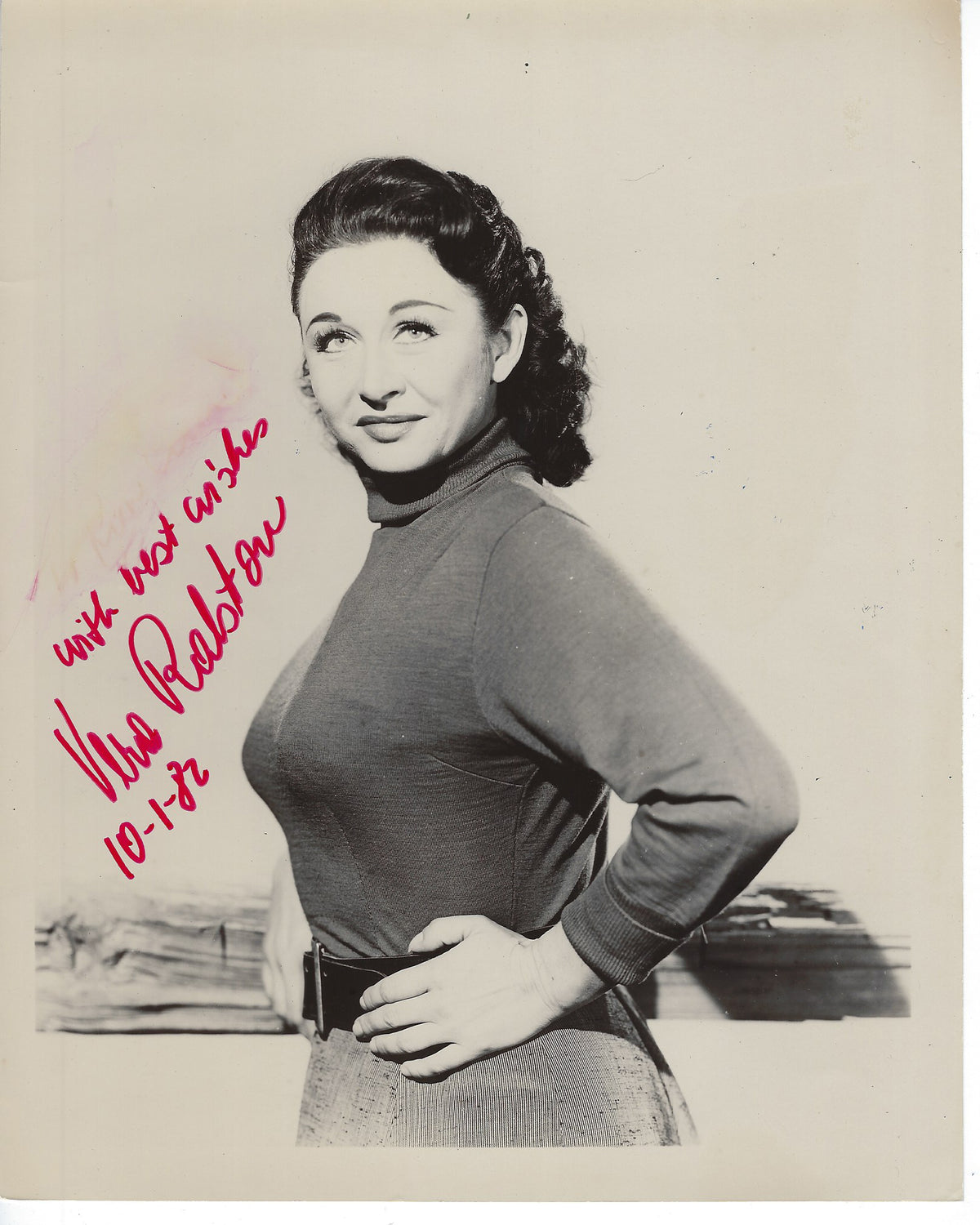 The Fighting Kentuckian Vera Ralston Signed Photo
