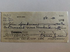 Bruce Dern signed check