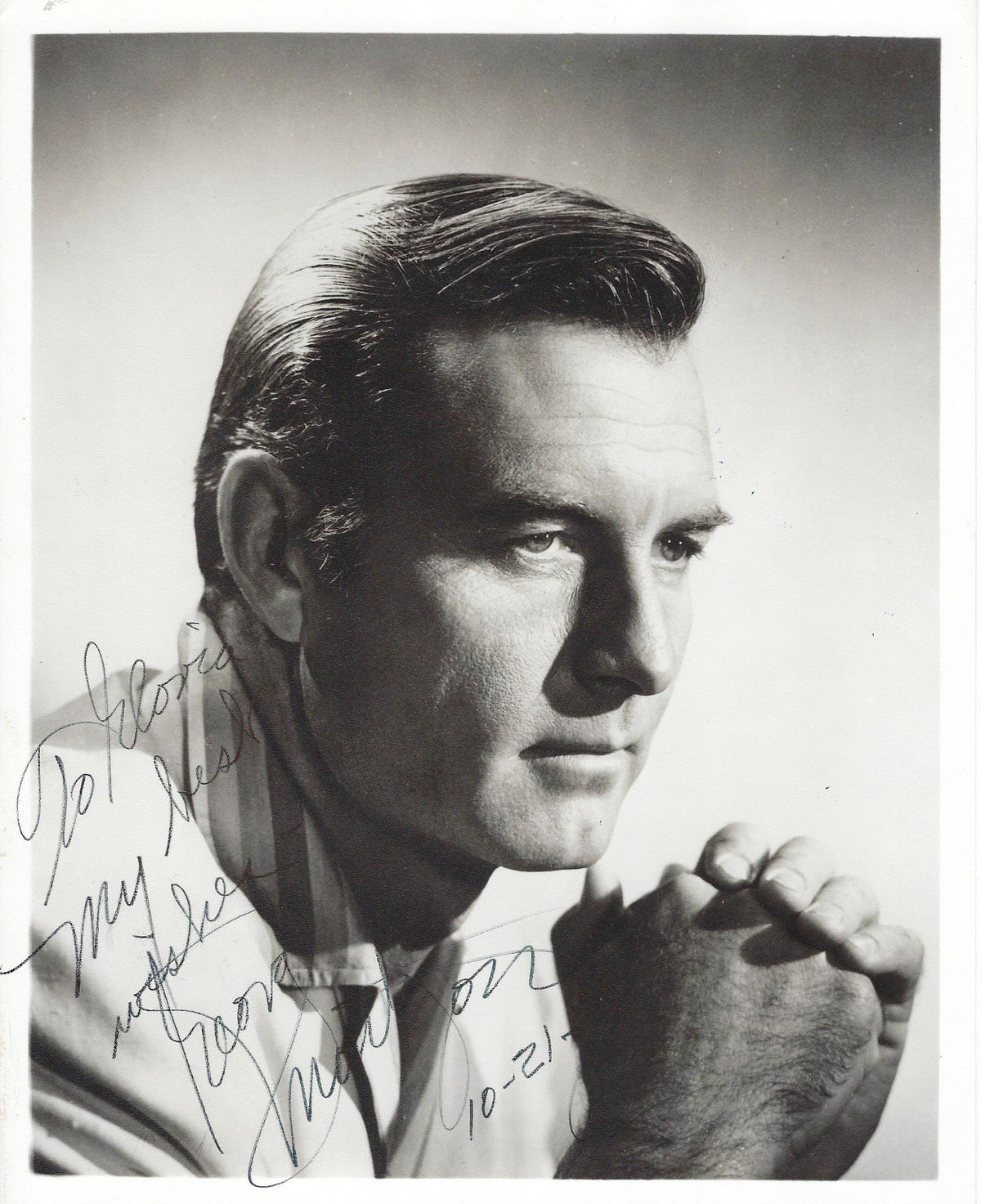 The Lone Gun George Montgomery signed photo
