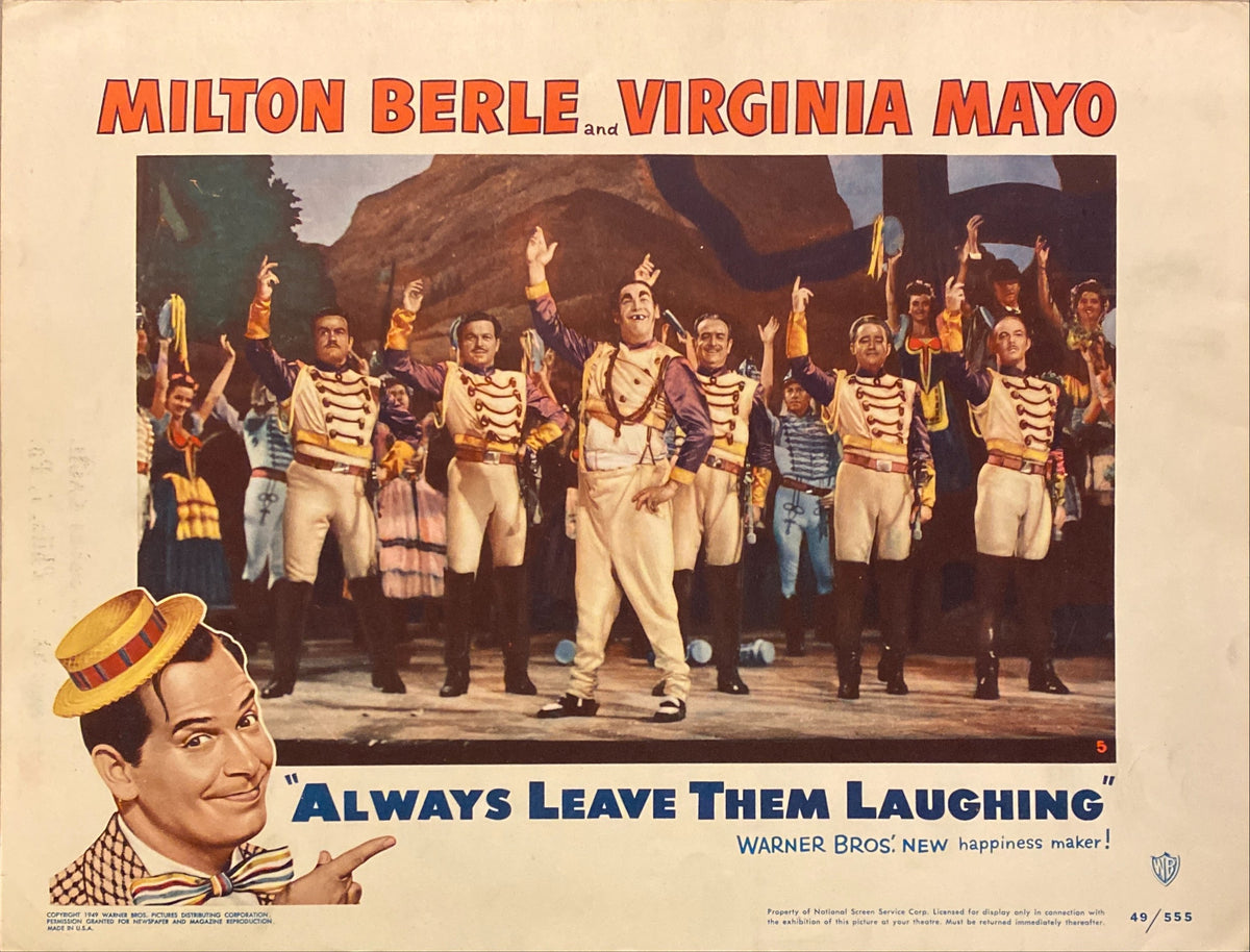 Milton Berle and Virginia Mayo "Always Leave Them Laughing" Lobby Card