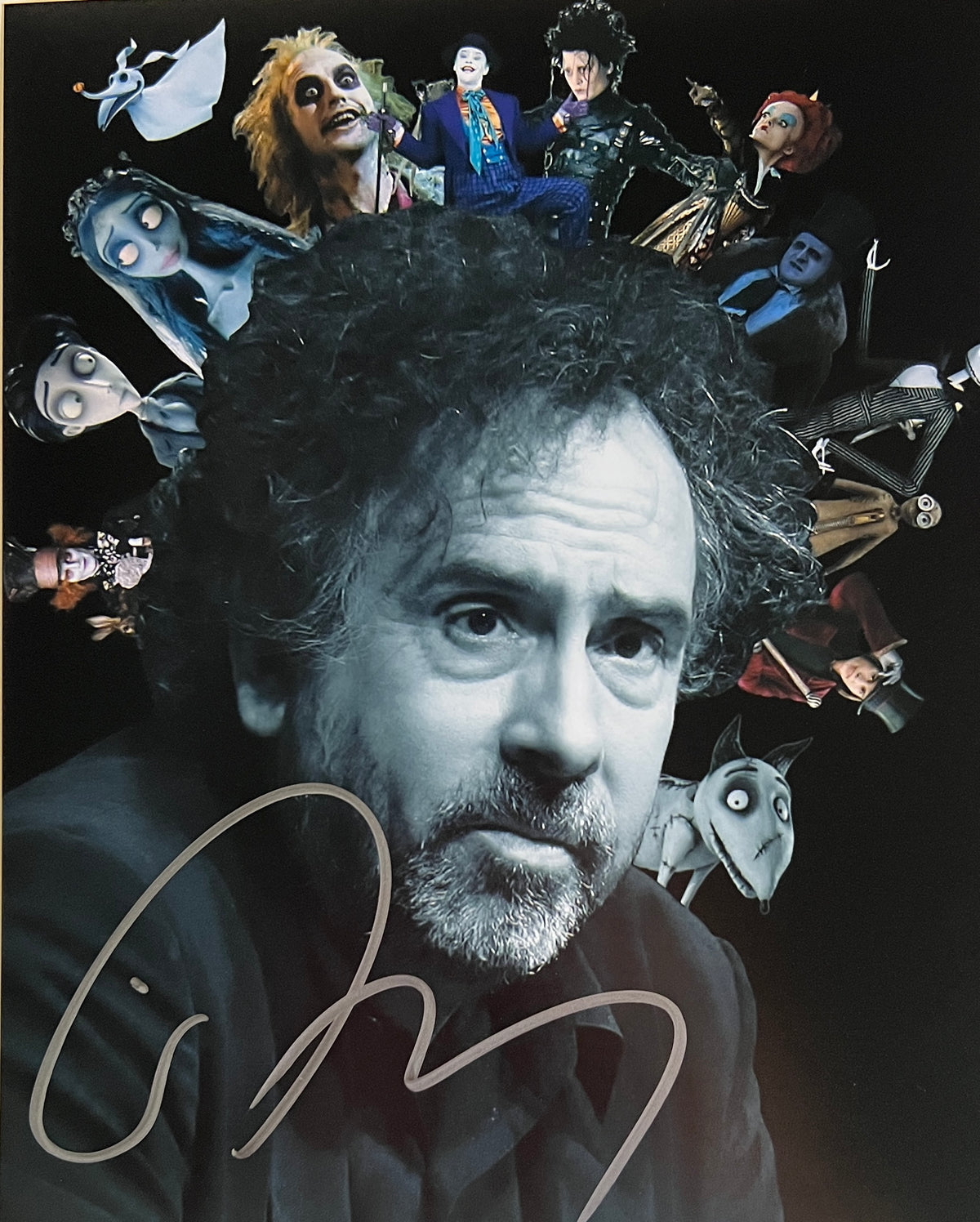 Beetlejuice Tim Burton signed photo