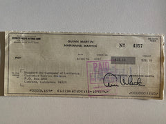 Quinn Martin signed check
