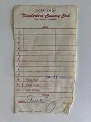 Desi Arnaz signed receipt