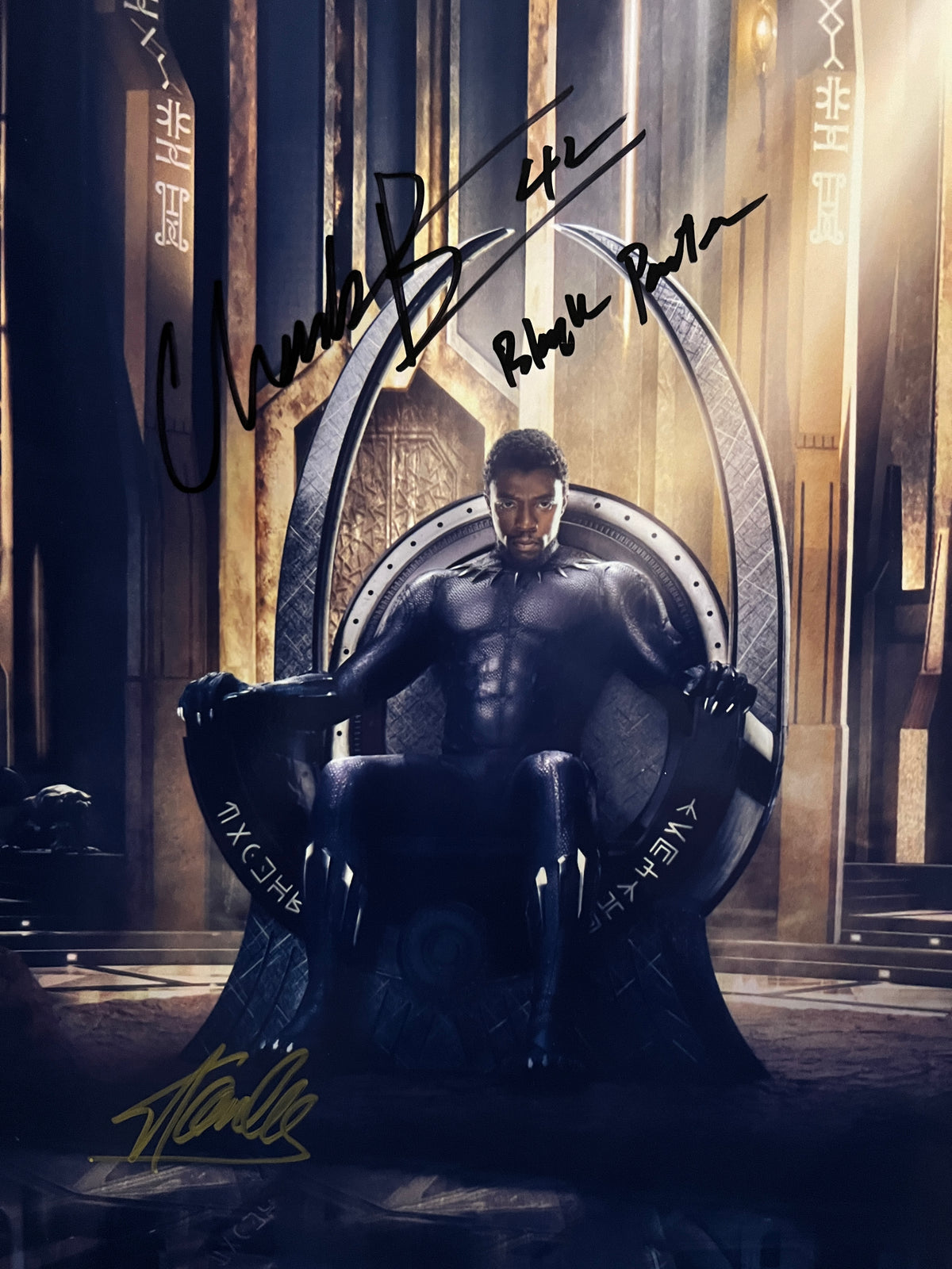 Black Panther cast signed photo