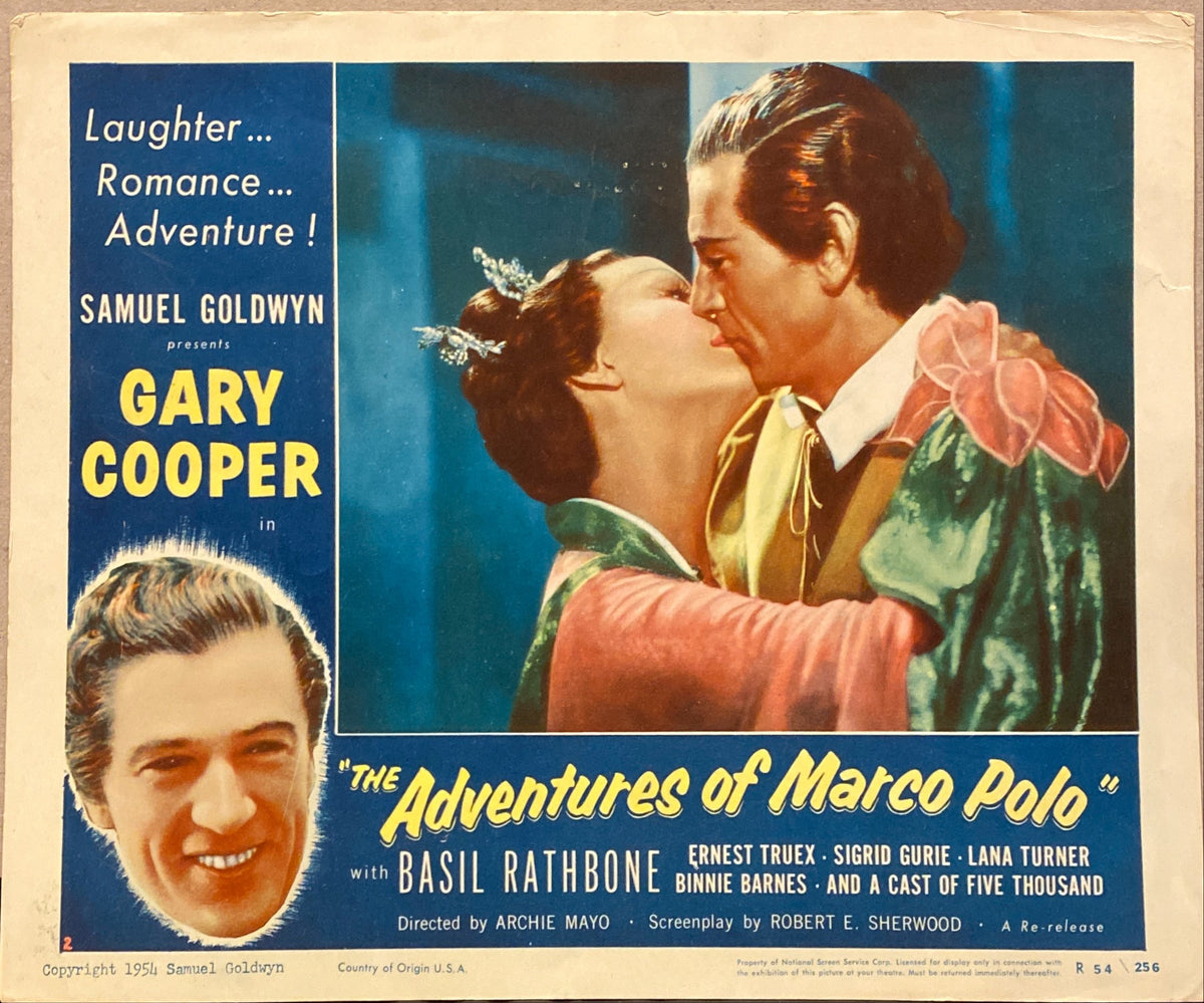 Gary Cooper and Sigrid Gurie "The Adventures of Marco Polo" Lobby Card